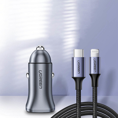 Picture of UGREEN A+C Dual-Port Car Charger PD30W+SCP22.5W