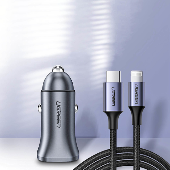 Picture of UGREEN A+C Dual-Port Car Charger PD30W+SCP22.5W