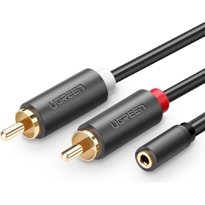Attēls no Ugreen AV102 2xRCA to 3.5mm Jack / 25cm