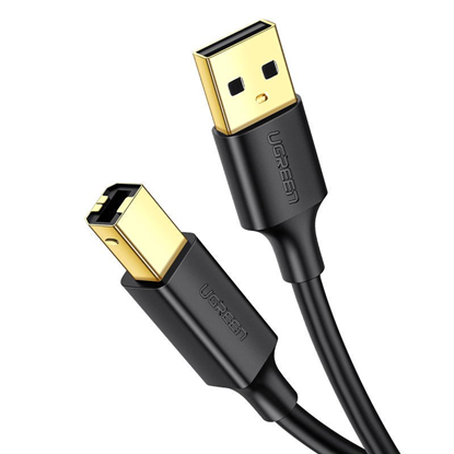Attēls no Ugreen Kabel USB 2.0 A-B UGREEN US135 do drukarki, pozacany, 5m (czarny) (10352) - 023772