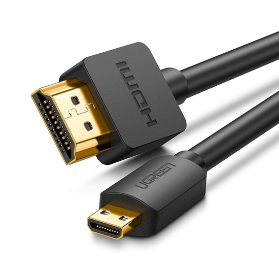 Picture of Kabel Ugreen HDMI Micro - HDMI 3m czarny (30104)