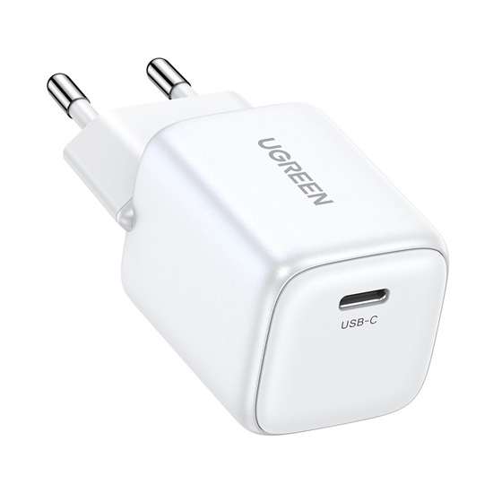 Изображение Ugreen Nexode mini CD318 15324 GaN 20W USB-C PD 3.0 / QC 4.0 network charger White