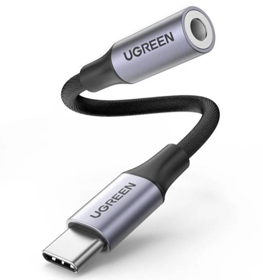 Picture of UGREEN USB-C to 3.5mm Jack Audio Cable 10cm