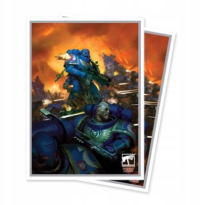 Picture of Ultra-Pro: Warhammer 40,000 - Apex Deck Protector Sleeves - Space Marines - Adeptus Astartes (105 szt)