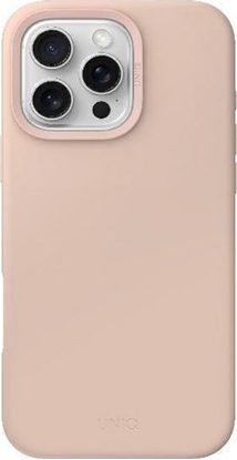 Attēls no Uniq Etui UNIQ Lino Hue Apple iPhone 16 Pro Magclick Charging róowy/blush pink