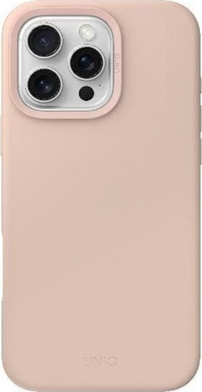 Изображение Uniq Etui UNIQ Lino Hue Apple iPhone 16 Pro Magclick Charging róowy/blush pink