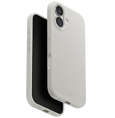 Attēls no UNIQ Lino Case for iPhone 17 Magclick Charging Light Gray