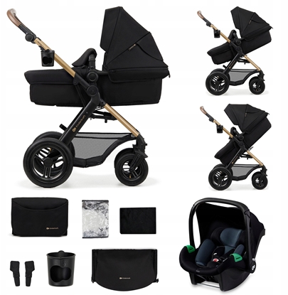 Attēls no Universalus veimlis Kinderkraft Moov 2 Air 3in1, Pure Black