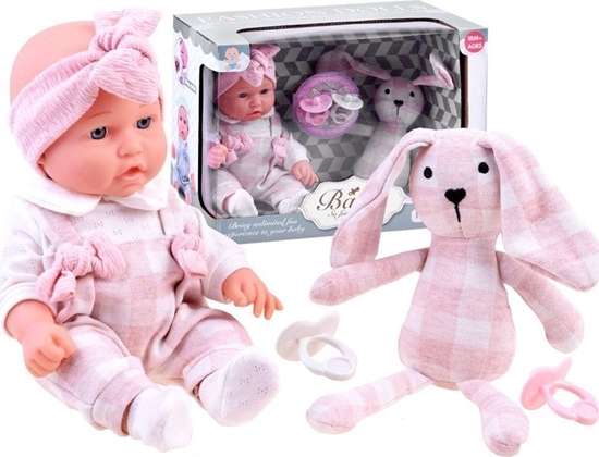 Picture of Uroczy BOBAS lalka z pluszowym króliczkiem ZA3828