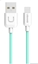 Attēls no USAMS Apple US-SJ097 U-Turn Durable TPE Universal Lightning to USB Data & Fast 2A Charger Cable 1m Green