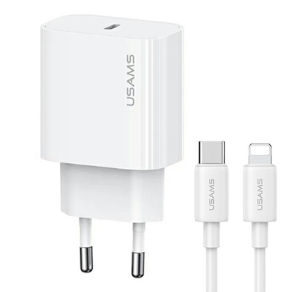 Изображение USAMS Ład. siec. 1xUSB-C T65 PD20W PD Fast Chargin