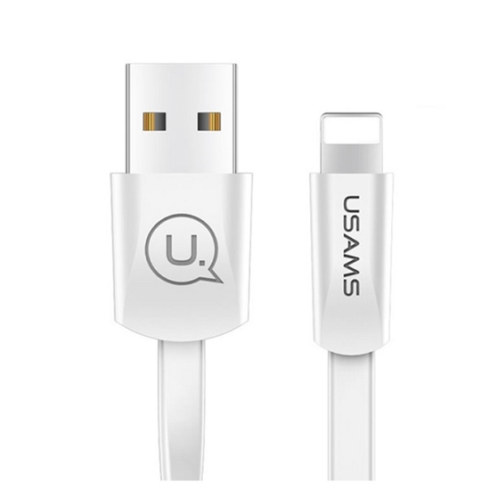 Изображение Kabel USB Usams USB-A - Lightning 1.2 m Biay (SJ199IP02)