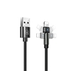 Изображение Kabel USB Usams USB-A - Lightning 1 m Czarny (SJ476USB01)