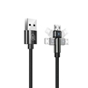 Picture of USAMS Kabel pleciony obrotowy U60 2A microUSB czar