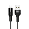 Изображение Kabel USB Usams USB-A - USB-C 1.2 m Czarny (SJ221TC01)