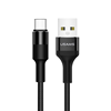 Изображение Kabel USB Usams USB-A - USB-C 1.2 m Czarny (SJ221TC01)