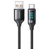 Picture of USAMS U78 USB-C braided cable  1,2 m LED 6A ātrā u