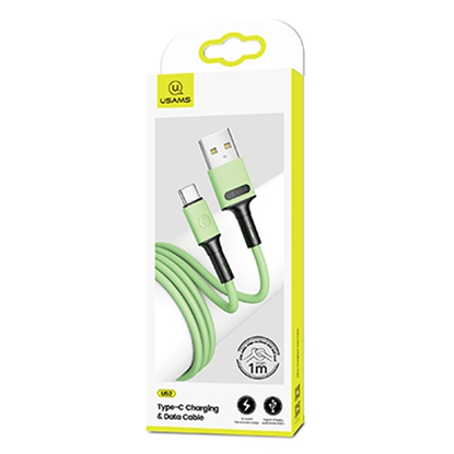 Picture of USAMS Kabel U52 USB-C 2A Fast Charge 1m zielony|gr