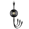 Picture of USAMS Kabel U69 3w1 1m czarny|black (lightning|mic