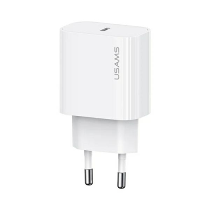 Picture of USAMS USAMS Ład. siec. 1xUSB-C T65 PD20W PD Fast Charging US-CC226 + kabel USB-C/USB-C US-SJ711 60W biały/white Yi Series OYXLTZ01