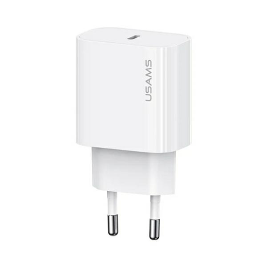 Picture of USAMS USAMS Ład. siec. 1xUSB-C T65 PD20W PD Fast Charging US-CC226 + kabel USB-C/USB-C US-SJ711 60W biały/white Yi Series OYXLTZ01