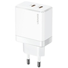 Изображение USAMS Ład. siec. 2xUSB-C T54 40W (only head) PD Fa