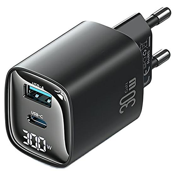 Изображение USAMS Ład. siec. CC229 30W GaNUSB-C|USB-A Fast Cha
