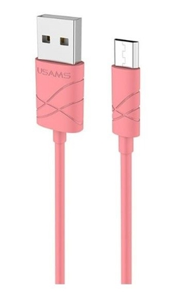 Изображение USAMS US-SJ039 U-Gee Pro PVC Universal Micro USB to USB Data & Fast 2A Charger Cable 1m Red