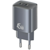 Picture of Wall charger USAMS CC305 T66 45W GaN 2xUSB-C tarni