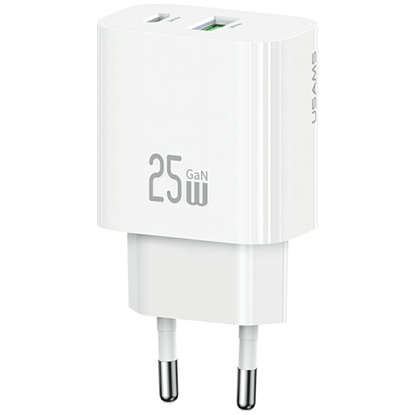 Изображение Wall charger USAMS CC315 T65 25W   1xUSB-C 1xUSB-A