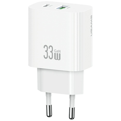 Изображение Wall charger USAMS CC317 T65 33W   1xUSB-C 1xUSB-A