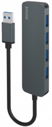 Attēls no USB Centrmezgls Savio AK-53 4-Port USB 3.1 Gen 1