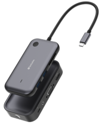 Picture of USB-C centrmezgls un bezvadu displeja adapteris Verbatim 32146V