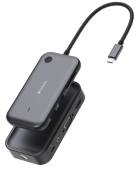 Изображение USB-C centrmezgls un bezvadu displeja adapteris Verbatim 32146V