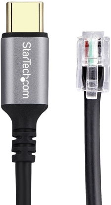 Attēls no Kabel USB StarTech USB-C na RJ9 Adapter do biur telefonicznych lub bezprzewodowych Headsets do telefonów stacjonarnych i VoIP, 1,8m Kabel