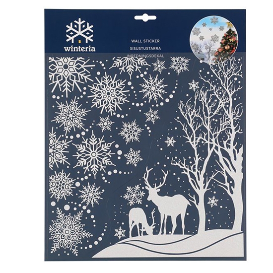 Picture of Uzlīme sienas Winteria Winter landscape Deers