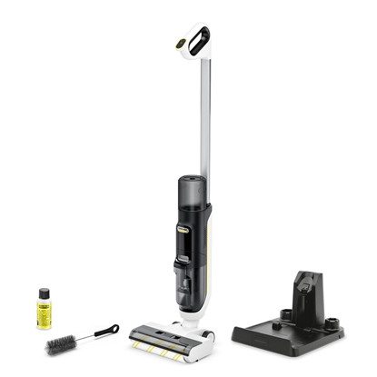 Изображение Vacuum Cleaner|KARCHER|Three-in-one floor cleaner FCV 3|Upright/Wet/dry/Cordless|White|Weight 3.8 kg|1.056-122.0