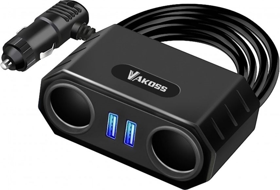 Изображение Vakoss TP-3264K Adapter 2x USB-A 2.1 A  (TP-3264K)