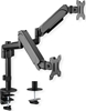 Picture of Value Dual Monitor Arm, Pole Mount, 4 Joints, Desk Clamp