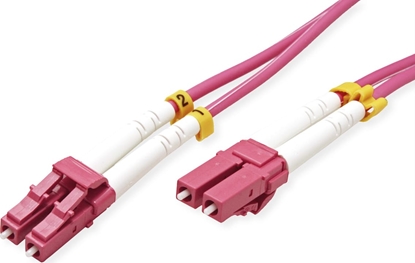 Picture of Value Fibre Optic Jumper Cable, 50/125 µm, LC/LC, OM4, violet, 20 m