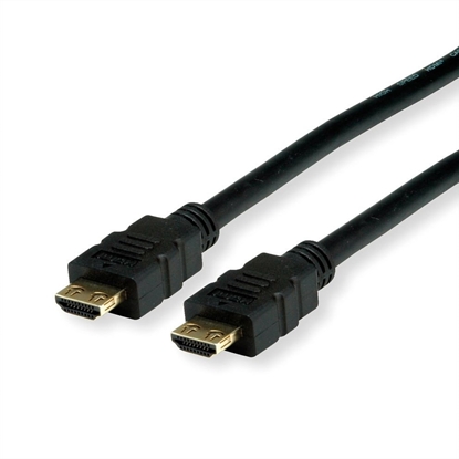 Изображение Value HDMI Ultra HD Cable + Ethernet, M/M, Resistant Plug, black, 5 m