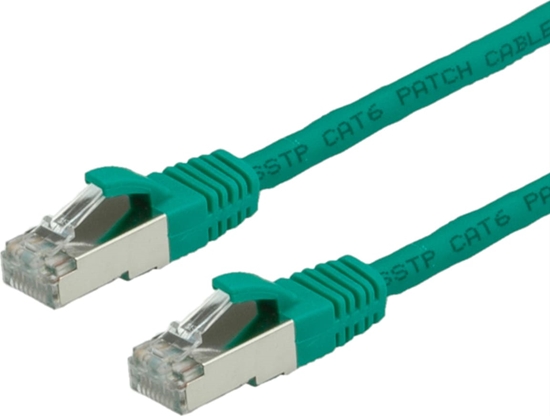 Изображение Value S/FTP Patch Cord Cat.6 (Class E), halogen-free, green, 10 m