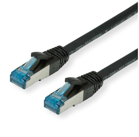 Изображение Value S/FTP Patch Cord Cat.6A (Class EA), black, 0.15 m