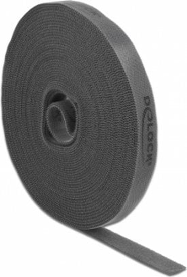 Picture of Velcro lenta L10m x W15mm, melna, Delock