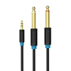 Picture of Vention Audio Cable TRS 3.5mm to 2x 6.35mm Vention BACBJ 5m Black