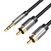 Изображение Vention Cable Audio 2xRCA to 3.5mm Vention BCFBD 0.5m (black)