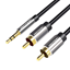 Изображение Kabel Vention Jack 3.5mm - RCA (Cinch) x2 3 m czarny (BCFBI)