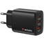 Picture of Verbatim Essentials GaN Charger 65W 2xUSB-C/1xUSB-A schwa. 32352
