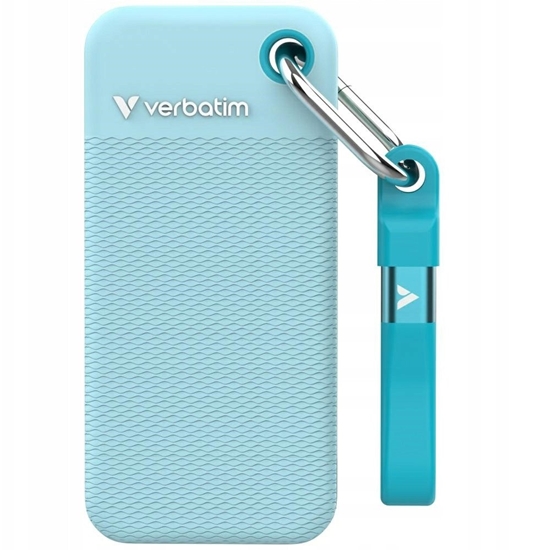 Picture of Verbatim SSD 1TB Verbatim Pocket incl. two sleeves black & polar blue