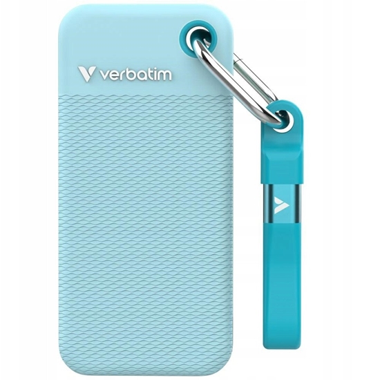 Picture of Verbatim SSD 2TB Verbatim Pocket incl. two sleeves black & polar blue